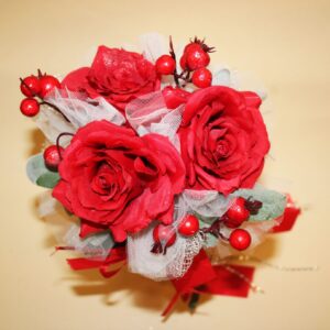 BOUQUET ROSE ARTIFICIALI